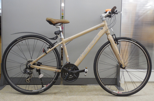 PayPay対応 MERIDA/メリダ CROSSWAY 50 クロスウェイ 410mm 3×7 21速 クロスバイク ライトブラウン系　札幌市西区西野