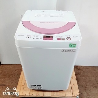 S004 2017年製 SHARP ES-GE6A-P 全自動洗濯機 6.0kg
