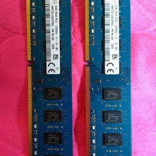 値下げ/デスクトップメモリーカード4GB2枚  DDR3