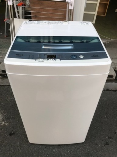 洗濯機アクア 2017年 5㎏洗い 1人暮らし AQW-S50E AQUA 川崎区 KK