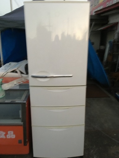 【中古品】AQUA アクア 4ドア冷凍冷蔵庫　355L AQR-361A(W) 2012年製