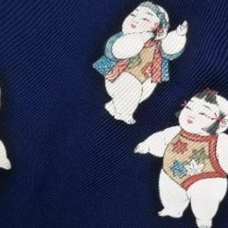 お取引中の???? 正絹 新しく 名古屋帯 塩瀬 唐子御所人形 ☆九寸 お太鼓