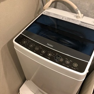 洗濯機 	 ハイアール 4.5kg 全自動洗濯機 ブラック