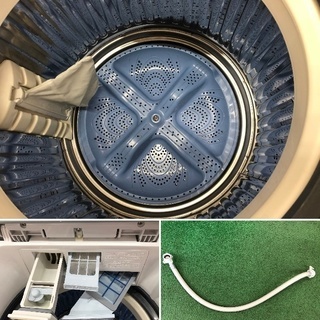 美品【 SHARP 】シャープ 洗濯8.0㎏/乾燥4.5㎏ 洗濯乾燥機 プラズマクラスター搭載 Ag⁺イオンコート ワイドマウス