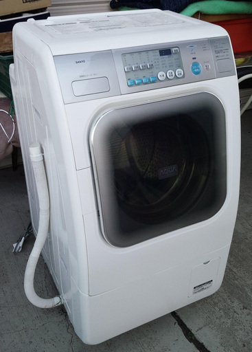 《姫路》ドラム式洗濯機,乾燥付き AWD-AQ100-R(W)(洗9k/乾6k)☆簡易清掃、動作確認済み