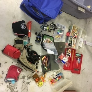 釣り道具 いろいろ 一式 まとめて エギング 磯釣り