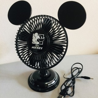 ミッキーマウス プレミアムUSB卓上扇風機【中古】