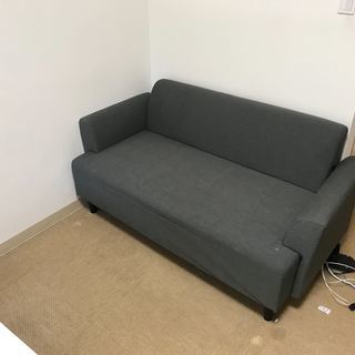 【無料・4ヶ月使用】IKEA グレー 3Pソファ 