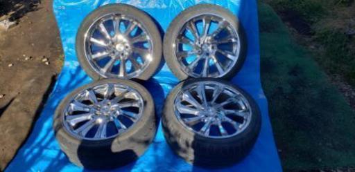 再追加販売 マナレイスポーツ メッキ19インチホイール4本セット※タイヤ