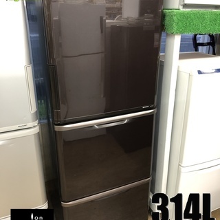 美品【 SHARP 】シャープ プラズマクラスター搭載 314L 両開き3ドア ...