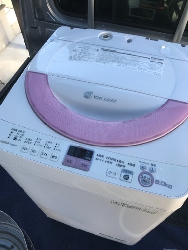 取引中2013年製シャープ全自動洗濯機6キロ。千葉県内配送無料。設置無料。