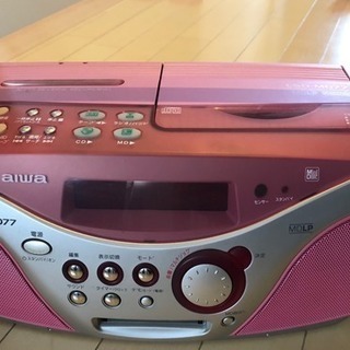 aiwa MD CD ラジオ カセット プレーヤー