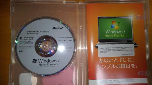 Windows7 Home Premium 32bit版 Servise Pack1 LANﾎﾞｰﾄﾞｾｯﾄ品 DVD-ROM ﾌﾟﾛﾀﾞｸﾄｷｰ付属