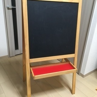 IKEAイケア 木製イーゼルお絵かき用イーゼル　ホワイトボード＆黒板