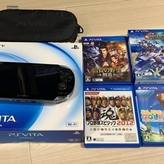 美品 PS Vita PCH-1000 セット(ソフト4本 純正...