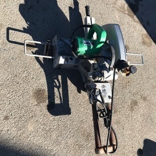 HITACHI 日立工機 216mm ブレーキ付 卓上スライド丸のこ C8FB 100V 動作品 管理番号136