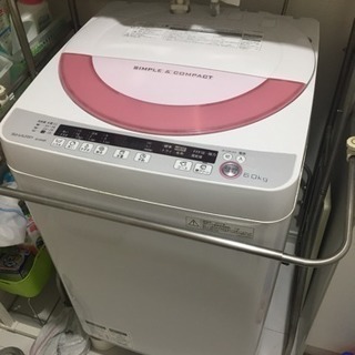 2015年製 SHARP 6.0キロ 洗濯機