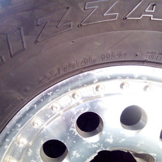 ★中古 スタッドレス+アルミセット★265/70R16 16×8 6H OFF+2★