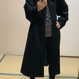 カシミヤ☆ロングコート13号☆黒☆新品未使用