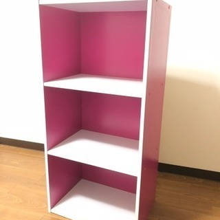 カラーボックス 棚 ピンク 美品