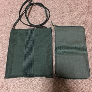 未使用 ポケット 本革ラウンド財布 セット