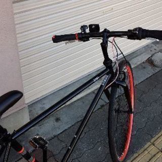 美品☆ADEL700cクロスバイク 6speed/ブラック 【公式通販】