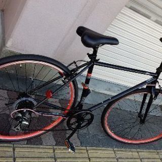 クロスバイク 美品☆ADEL700cクロスバイク 6speed/ブラック
