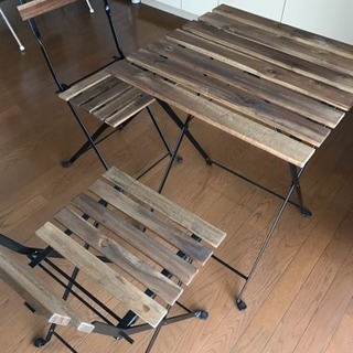 IKEA ガーデンテーブルチェアセット