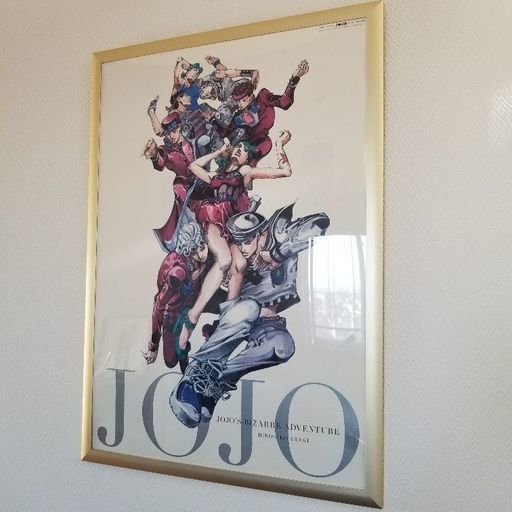 ジョジョのポスター　額縁付き　1/6以降のお取引です