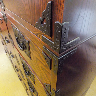 高級民芸家具★岩谷堂箪笥★和箪笥 収納箪笥 タンス 特大 鍵付■170×180×45cm■札幌市内配送無料