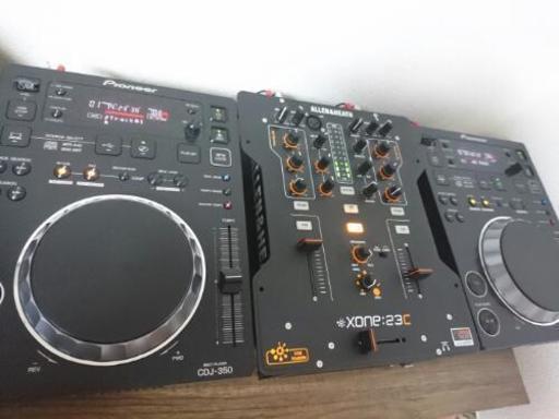 DJギア pioneer350\u0026Xone23C