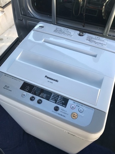 取引中2015年製パナソニック全自動洗濯機5キロ美品。千葉県内配送無料。設置無料。