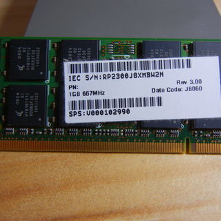 メモリ　1GB　ノートPC用　HYS64T128021EDL-3...