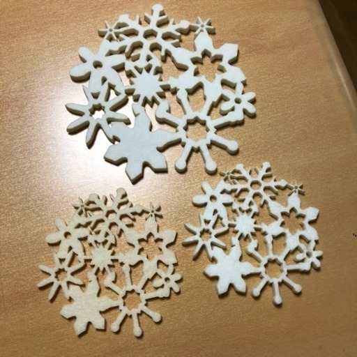 再々値下げ レースオーナメント フェルト雪の結晶模様3点セット アイボリーホワイト みら プロフ必読 鷺ノ宮の食器 その他 の中古あげます 譲ります ジモティーで不用品の処分