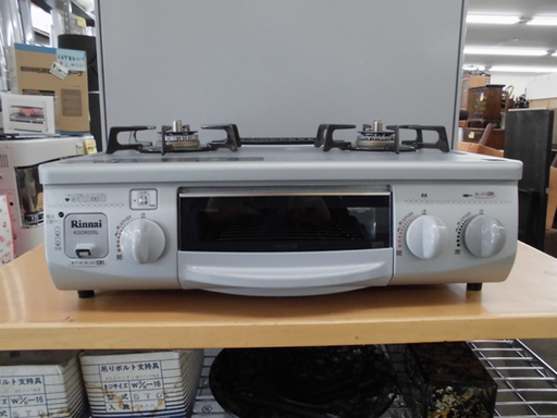 PayPay対応 リンナイ ガステーブル LPガス プロパンガス RTS-338WNTS-L 2011年製 魚焼きグリル付き 札幌市西区西野