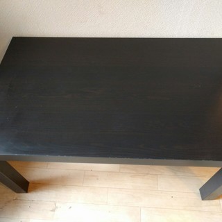黒いローテーブル　IKEA