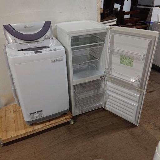 S15 新生活応援セット 無印良品 冷蔵庫 \u0026 Sharp 洗濯機