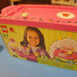 LEGO　デュプロ　レゴ　ピンクのケーキブロックセット　レア 廃...