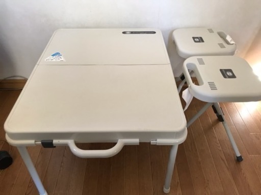 未使用保管品 ツインバード 携帯テーブル、ハンディーチェアー セット CR-806 アウトドア キャンプ