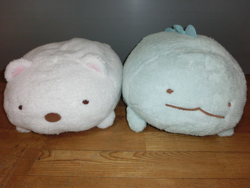 すみっコぐらし うつぶせふわふわぬいぐるみxl プレミアム とかげ しろくま ヒーコハッチ 藤枝のおもちゃ ぬいぐるみ の中古あげます 譲ります ジモティーで不用品の処分