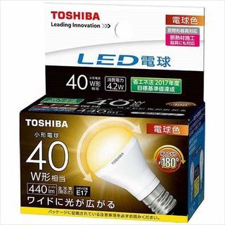 東芝 LED電球 ミニクリプトン形 440lm (電球色相当)T...