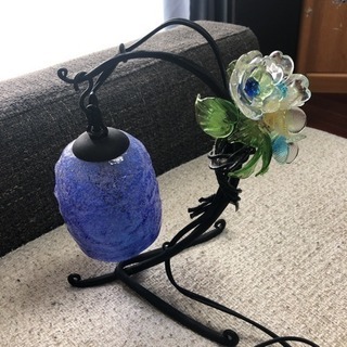 琉球ガラスのランプ