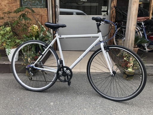 【中古】クロスバイク　白