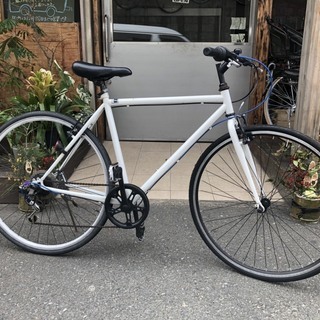中古】クロスバイク 白