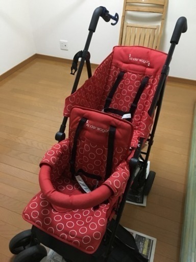 キンダーワゴン 二人乗りベビーカー DUOシティHOP