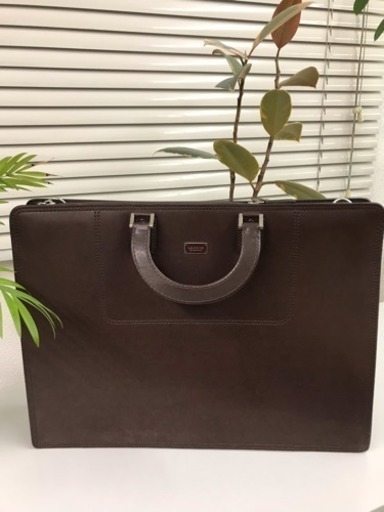 【中古送料無料】LANVIN COLLECTION◆ブリーフケース/レザー/BR