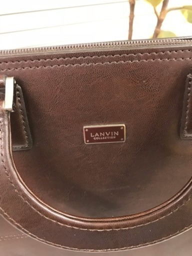 【中古送料無料】LANVIN COLLECTION◆ブリーフケース/レザー/BR