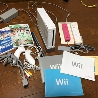 【取引完了】任天堂Wii本体＋リモコン等付属品＋Wii Fitの...