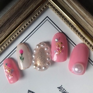 ❶月Nail💅成人式にもオススメ🌹¥5400‼️沖縄市隠れ家サロン💅 - 地元のお店