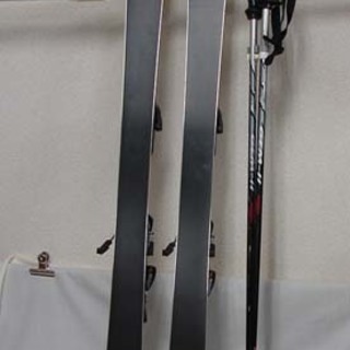 SALOMON/サロモン PSR 9000 150cm カービングスキー 調整ビンディング付き SINANO 112cm ストック付き 中古19N0006 6SY SALOMON/サロモン PSR 9000 150cm カービングスキー 調整ビンディング